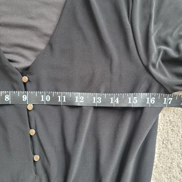 WHBM Long Sleeve Cinch Waist Button Front Blouse Size S - Picture 8 of 10